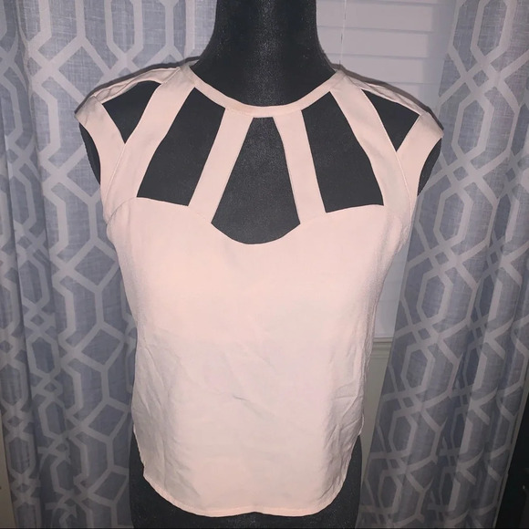 Cage front Pink Blouse - Picture 1 of 5